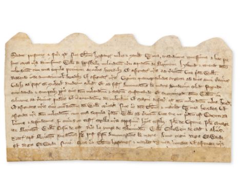 Medieval Watermill.- Charter, Sir Thomas Hastang and Matilda his wife convey to William de Ippeswell a water mill in Alcrinto