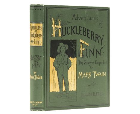 Clemens (Samuel Langhorne) "Mark Twain". Adventures of Huckleberry Finn, first American edition, first state, illustrations b