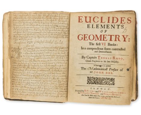 Mathematics.- Euclid. Euclides Elements of Geometry: The First VI Books: In a Compendious Form Contracted and Demonstrated, b