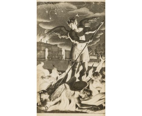 Milton (John) Paradise Lost. A Poem in Twelve Books, fourth edition, engraved portrait frontispiece by R.White after Faithorn