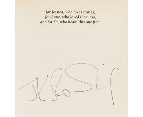 Rowling  (J.K.) Harry Potter and the Philosopher's Stone, first "adult" paperback edition, signed by the author on dedication