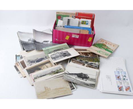 Photographs, postcards, First Day Covers, etc 