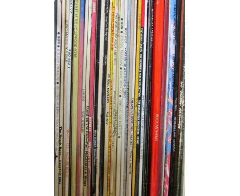 Approx 80 vinyl LPs including Frankie Valli, Fleetwood Mack, Rolling Stones, Blondie, Roxy Music, Sade, Gladys Knight, John L