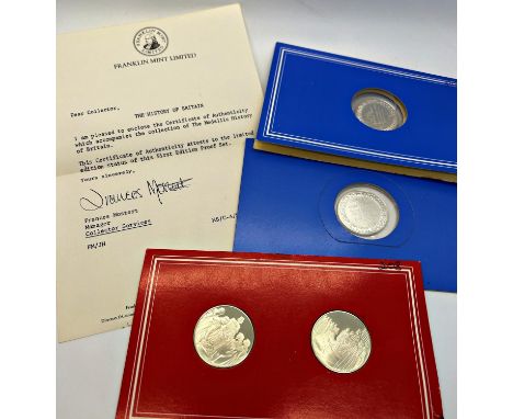 The Medallic History of Britain, first edition - proof set, issued by The Franklin Mint, no208, 100 medallions each in sterli