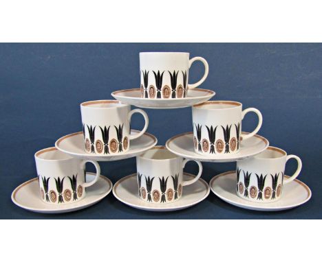 Arabesque ware, Susie Cooper coffee cans and saucers together with a Wedgwood Beaconsfield floral patterned tea service 