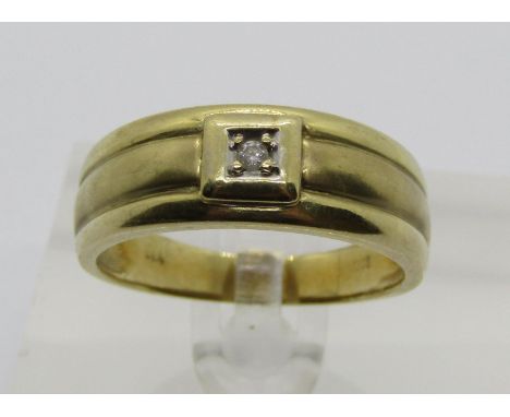 9ct diamond set ring, size U/V, 4.7g 