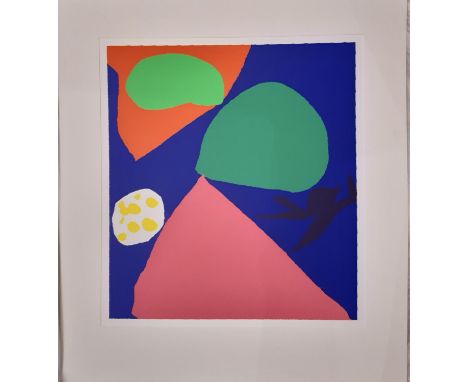 After Patrick Heron (1920-1999) - 'Design for Tate St. Ives Stained Glass Window', silkscreen print with museum mount, 79 x 7