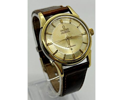 Omega Gent's Automatic Chronograph Constellation wristwatch, movement number 18265012, stainless steel and gold coloured case