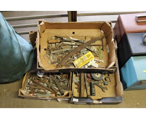 Three boxes of various tools 