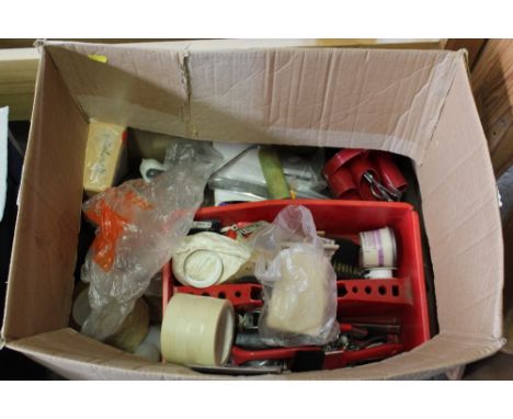A box of various tools etc.