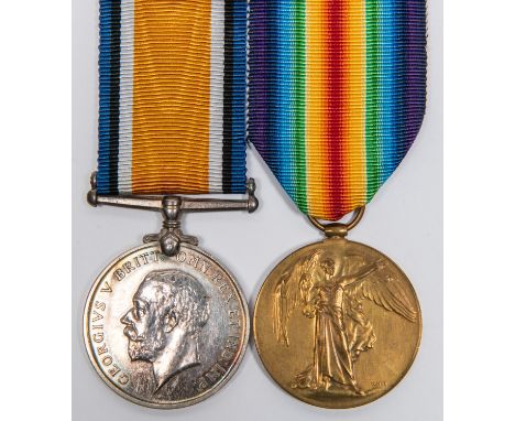Pair: BWM, Victory (703312 L. Cpl W Miller, 102nd Can. Inf) VF (slight marking after BWM name). Note: William Miller died of 