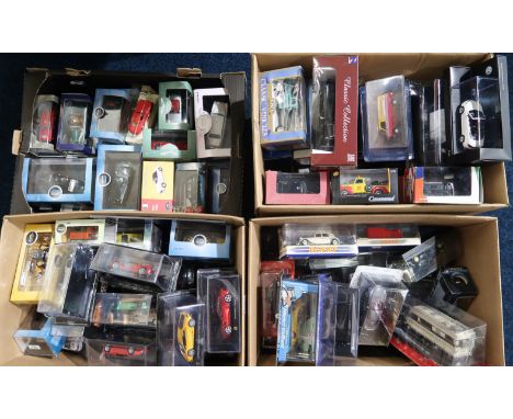 A very large quantity of packaged diecast model vehicles, to include contemporary Dinky, Solido, Oxford Diecast and Ertl exam