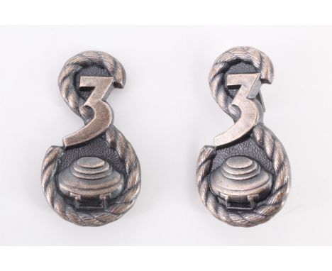 A Pair of Free Polish Army engineers or anti-tank unit collar badges