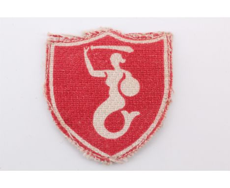 A Free Polish Army 2nd Corps printed formation sign
