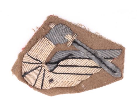 A Free Polish Army 2nd (Warsaw) Armoured Division bullion embroidered formation sign 