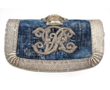 A Victorian army officer's shoulder belt pouch