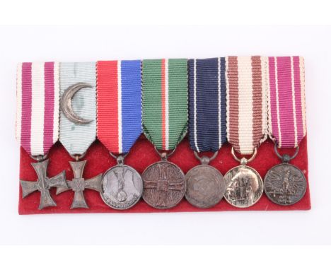 A Free Polish Army miniature medal group