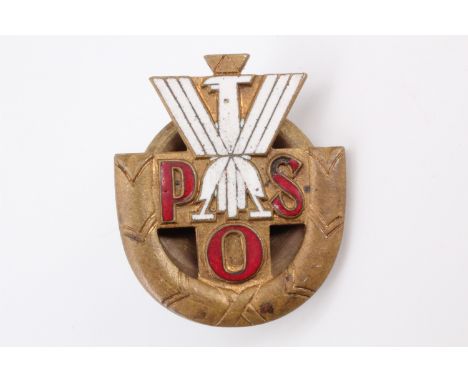 A Polish army breast bade