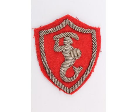 A Free Polish army bullion embroidered 2nd Corps formation sign 