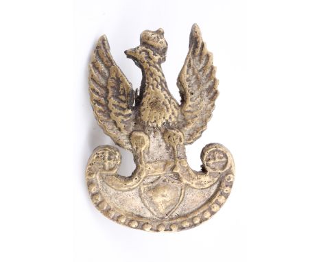 A Free Polish Army cast brass cap badge, 39 mm