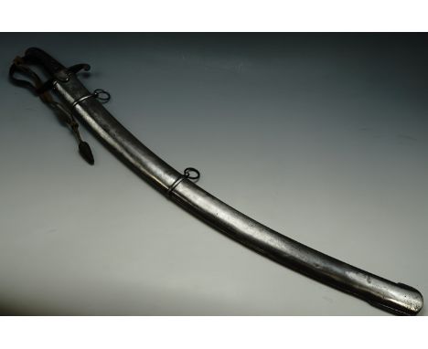 A 1796 Pattern light cavalry sabre, with knot, the scabbard engraved "Knubley, Charring Cross, London"