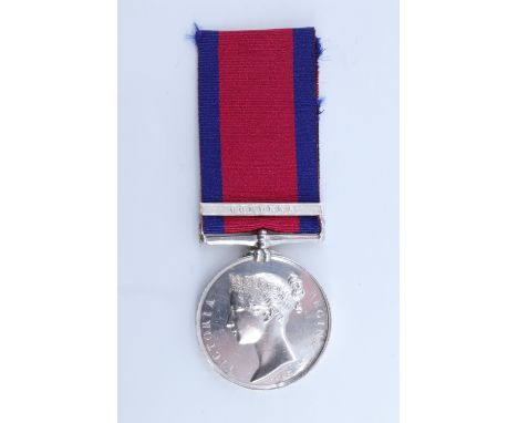 A Military General Service 1793-1814, clasp Corunna, impressed to "R. Hannah, Bugler, 95th Foot, Rifles", with research notes