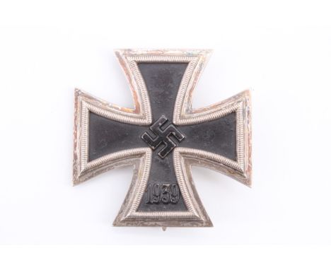 A German Third Reich Iron Cross first class, a non maker marked example