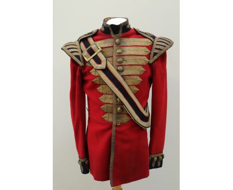 An early 20th Century Grenadier Guards bandsman's dress tunic and sash