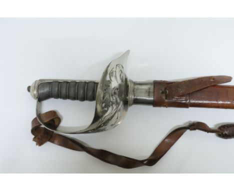 [ Border Regiment ] A Victorian Pattern 1896 infantry officer's sword, by Wilkinson, the blade back numbered 38066 and engrav