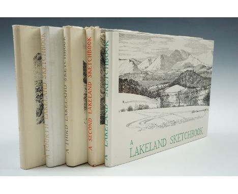 A Wainwright, "A Lakeland Sketchbook", Westmorland Gazette, Kendal, five first editions