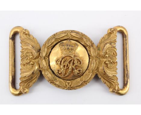 A Victorian Army officer's waist belt clasp