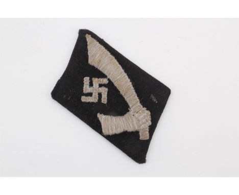 A German Third Reich Waffen-SS Handschar Division other rank's collar patch