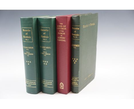 John F. Curwen, "Records relating to the Barony of Kendal", Titus Wilson, Kendal, 1926, volume III, and William Farrier, "Rec