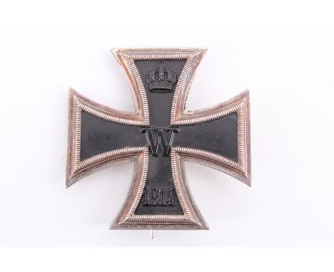 An Imperial German 1914 Iron Cross first class, the pin stamped G
