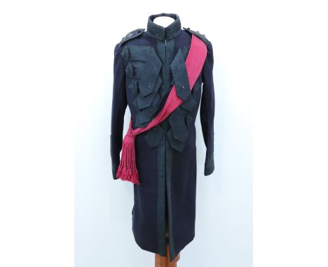 An early 20th Century officer's frock coat and sash