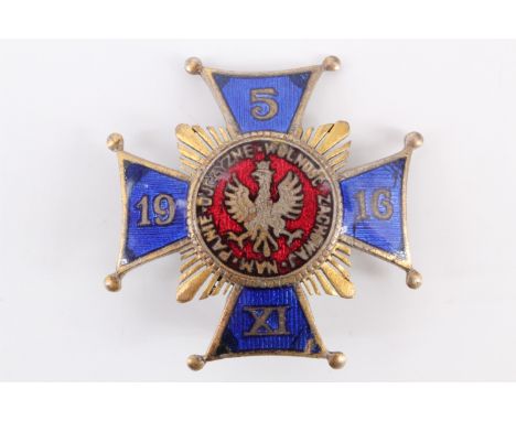 A Polish army enamelled badge