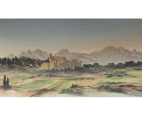 After HRH Charles Prince of Wales (British 1948-):  View in the South of France, limited edition colour print No. 3 pub.2002,