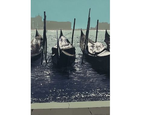 D hawthorne (British 20th century): 'Venice II', limited edition screen print signed titled numbered 4/25 and dated 1987, 34c