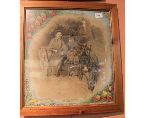 'Twas Fifty Years Ago', a framed Pears type print. 