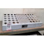 TRUE POSITION CNC ORGANIZER, MODEL 102-40, HOLDS (40) 40-TAPER TOOL HOLDERS AND COLLETS