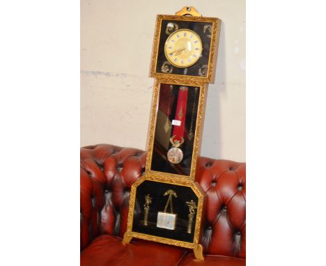 DECORATIVE GILT CLOCK     