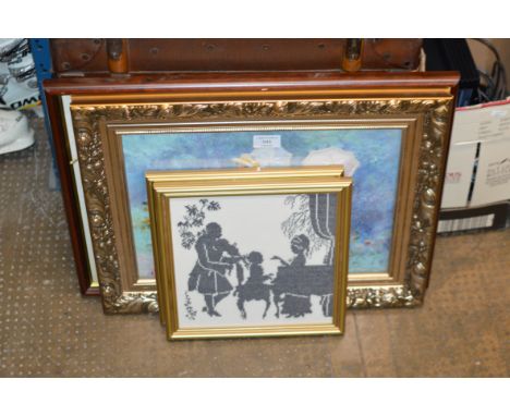4 FRAMED TAPESTRY PICTURES     