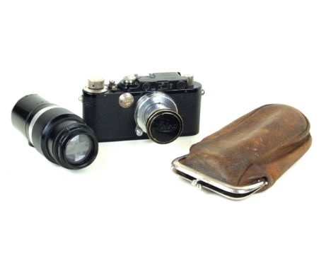 A Leica I camera serial number 28985Circa 1930, converted to a Leica III model F, with 5cm lens, serial number 227595 circa 1