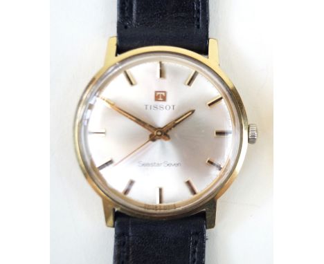 A Gentleman's Tissot Seastar Seven wristwatchDiameter of face 35mm   CONDITION REPORT:  Replacement strap, light wear to case