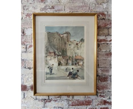 William Russell Flint (1880-1969) British. "Beyond the Walls", Print in Colours, Numbered 475/850 in Pencil, with 'Michael St