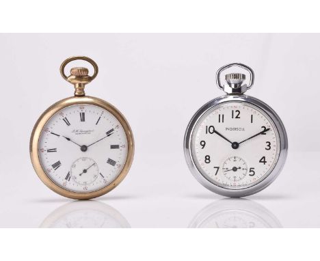 Springstead: A Canadian gold plated open face pocket watchDate: Circa 1920Movement: 3/4 plate 11-jewel, numbered 6469277, ste