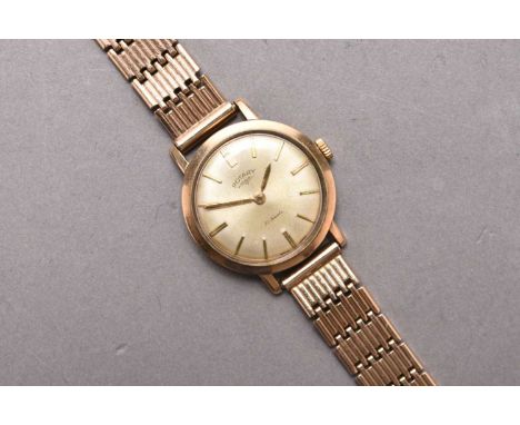 Rotary: A lady's 9ct gold wristwatchDate: Circa 1963Movement: ETA 21 jewel Cal.2412 manual windDial: Champagne, applied baton