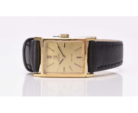 Omega: A lady's gold plated wristwatchModel: De VilleReference: 551.022Date: 1969Movement: 24-jewel Cal.661 automaticDial: Ch