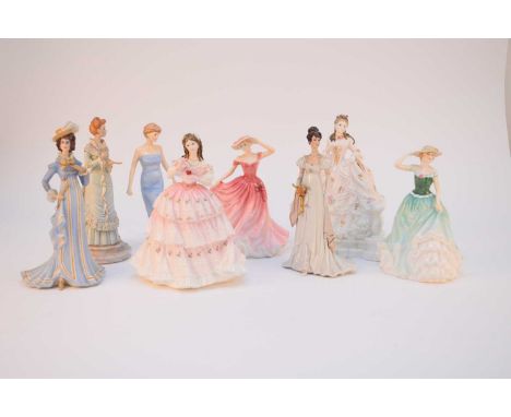 A group of Royal Doulton models of ladies including limited editions, comprising Ellen HN3992; Cinderella HN3991 961/4,950; E