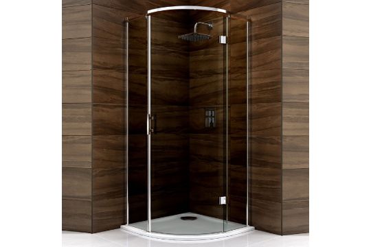 86 Cascata Quadrant Hinged  Shower Enclosure with Hinged  